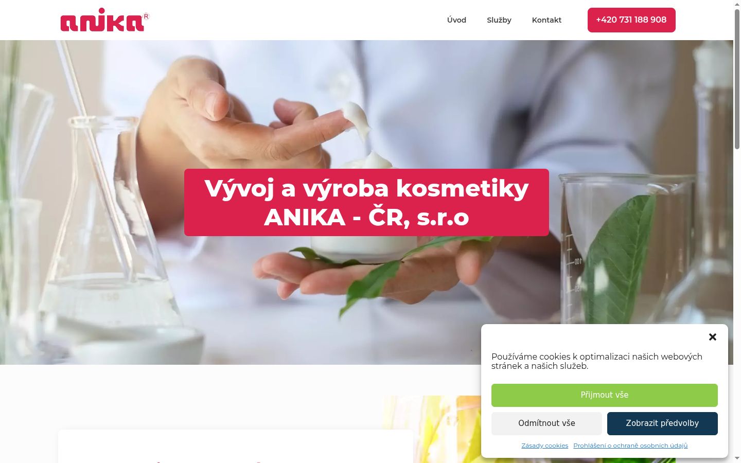 Snímek obrazovky baneru souhlasu zobrazeného před jakoukoli interakcí