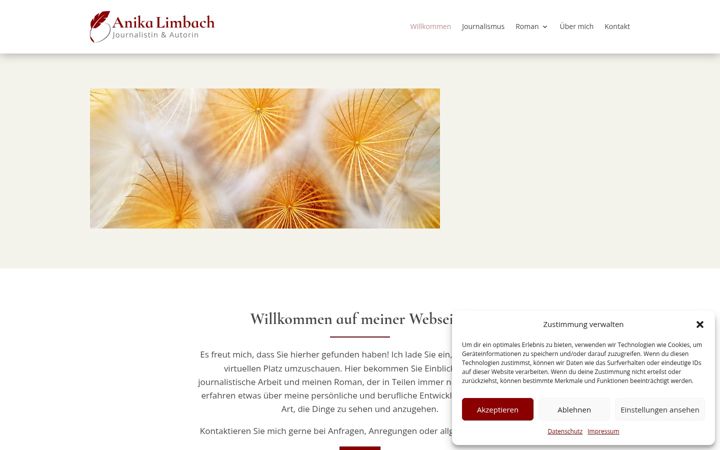 Screenshot of anika-limbach.de