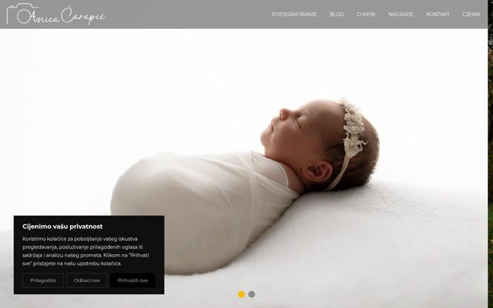 Screenshot of anika-photography.hr