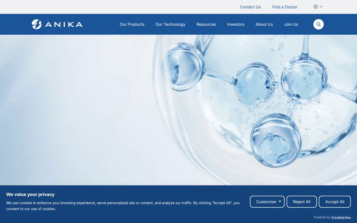 Ekraanipilt saidist anika.com