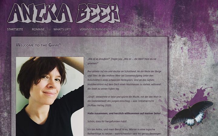 Screenshot of anikabeer.de