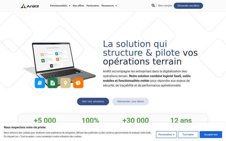 Screenshot of anikit.fr