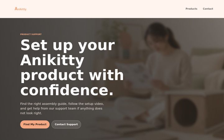 Screenshot of anikitty.com