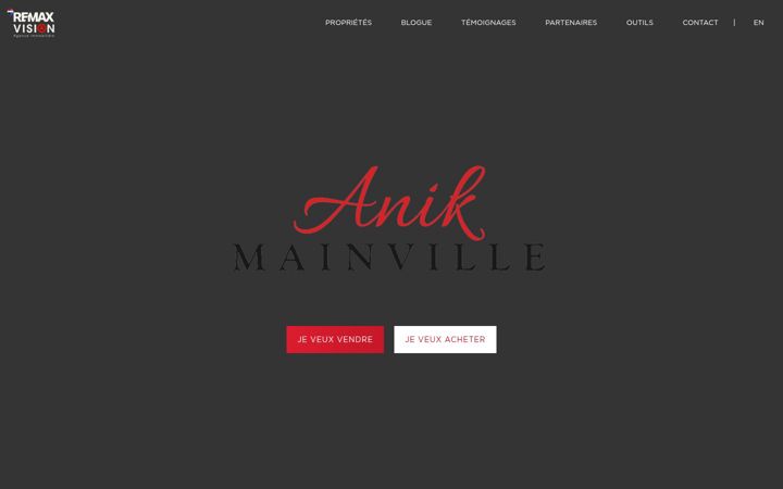 Screenshot of anikmainville.com