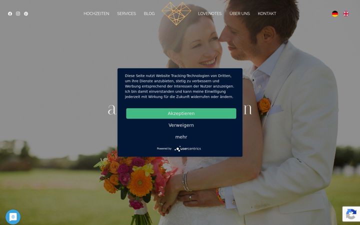 Captura de ecrã de aniko-hochzeiten.de