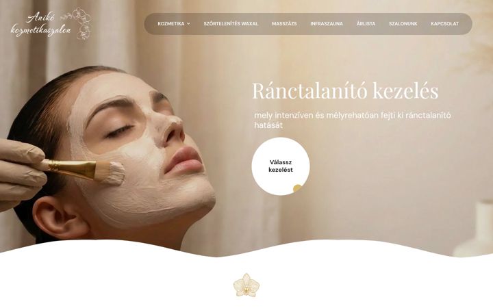 Screenshot of anikokozmetikaszalon.hu