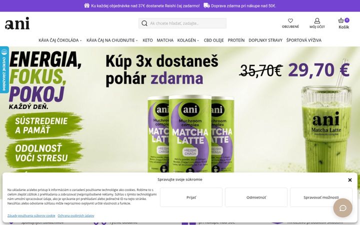 Screenshot di anilab.sk