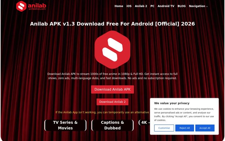 Screenshot of anilabhd.com