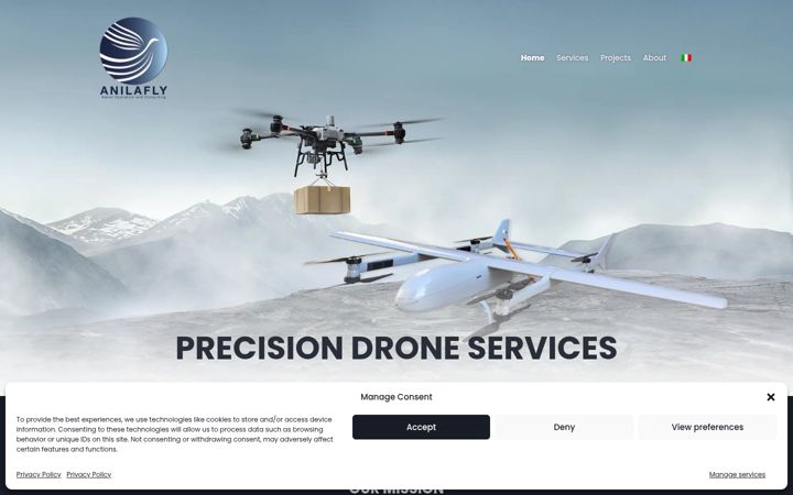Screenshot of anilafly.com