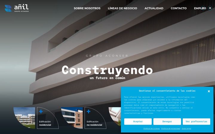 Screenshot van anilconstrucciones.com