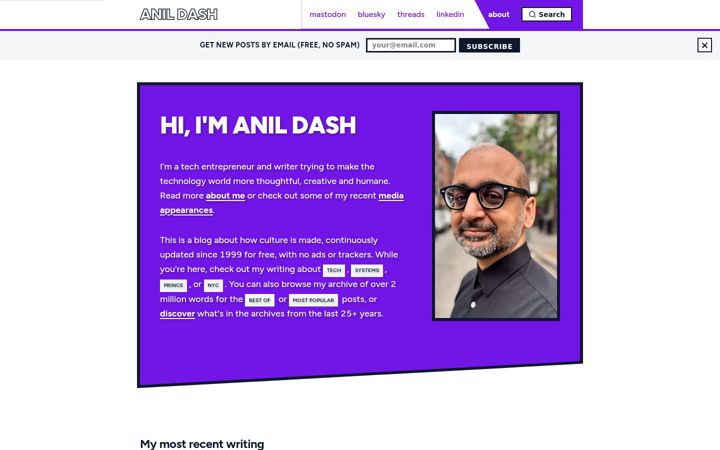 Screenshot of anildash.com