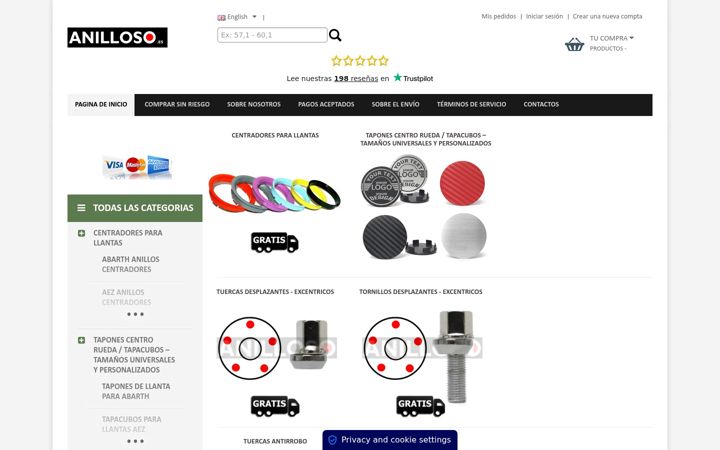 Screenshot of anilloso.es