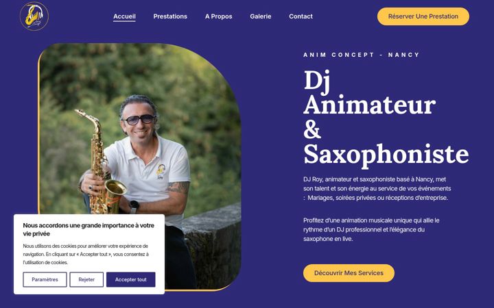 Screenshot of anim-concept.fr