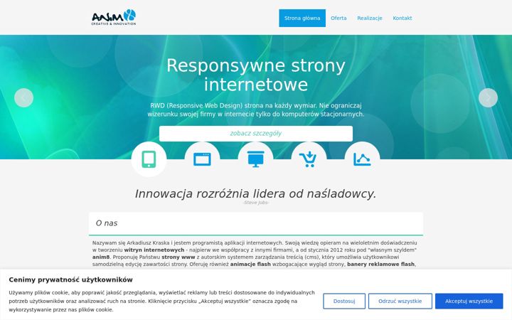 Screenshot of anim8.eu