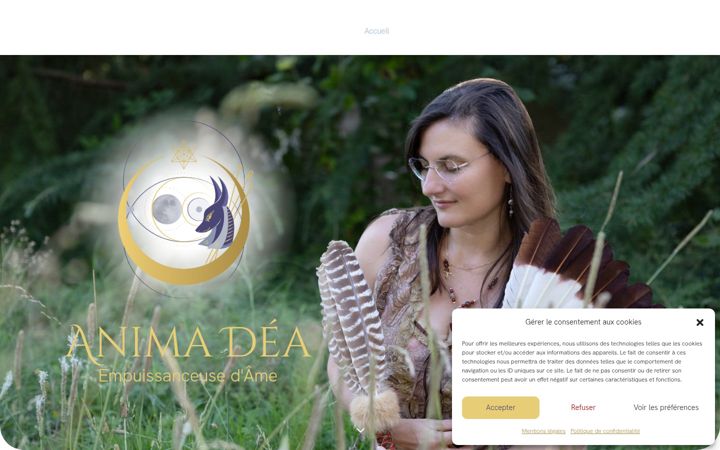 Ekraanipilt saidist anima-dea.com
