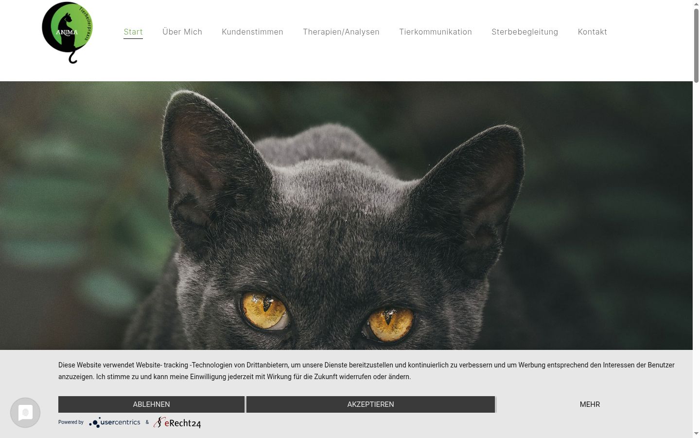 Posnetek zaslona pasice za privolitev, prikazane pred kakršno koli interakcijo