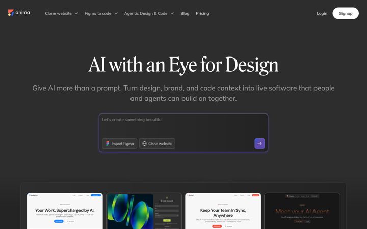 Screenshot of animaapp.com