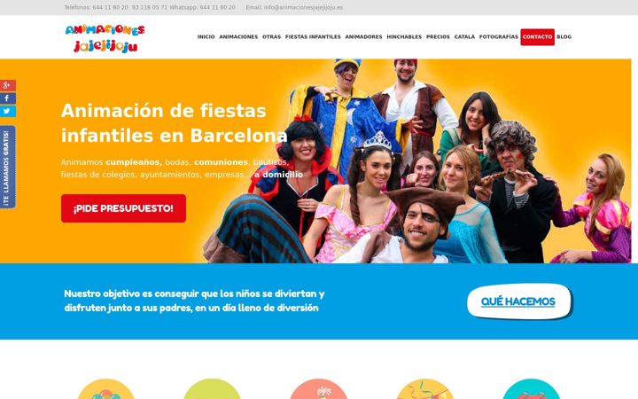 Screenshot of animacionesjajejijoju.es
