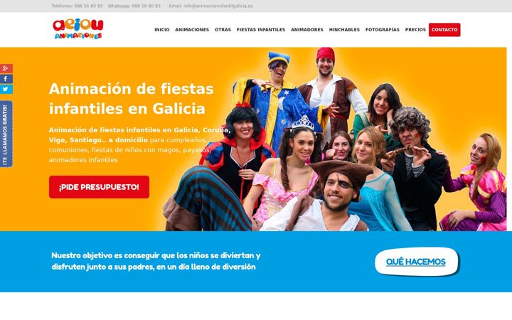 Screenshot of animacioninfantilgalicia.es