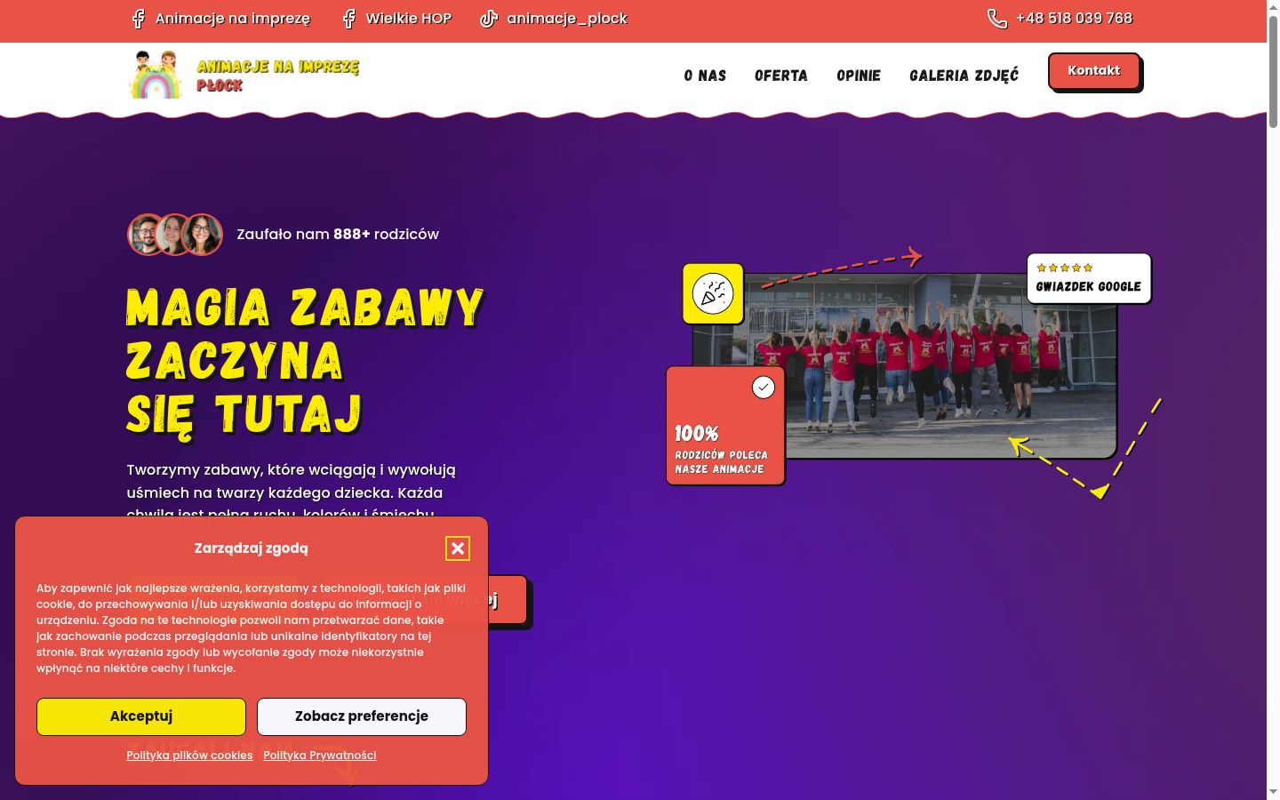 Screenshot tal-banner tal-kunsens muri qabel kwalunkwe interazzjoni