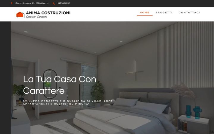 Screenshot of animacostruzioni.com