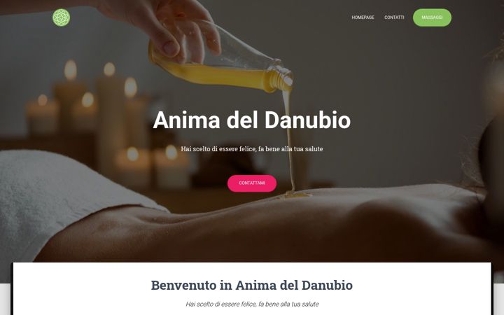 Screenshot of animadeldanubiomassaggi.it