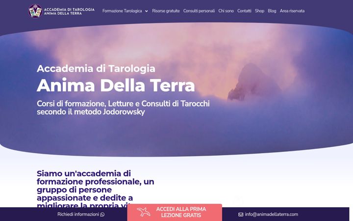 Screenshot of animadellaterra.it