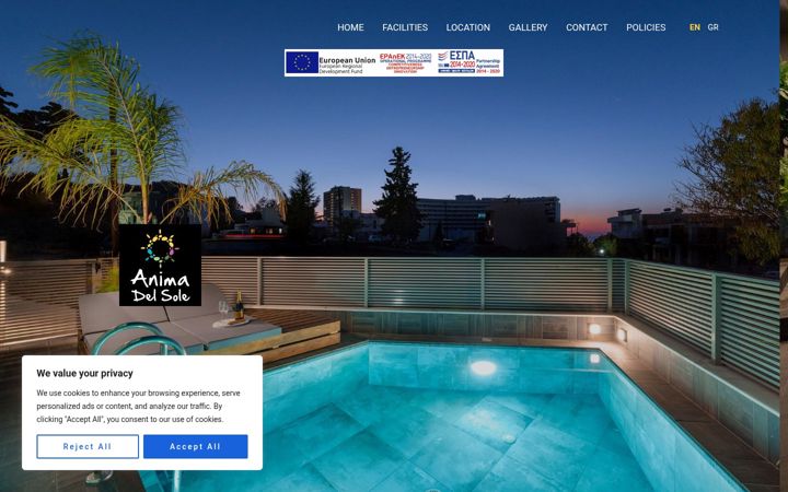Screenshot of animadelsol.gr