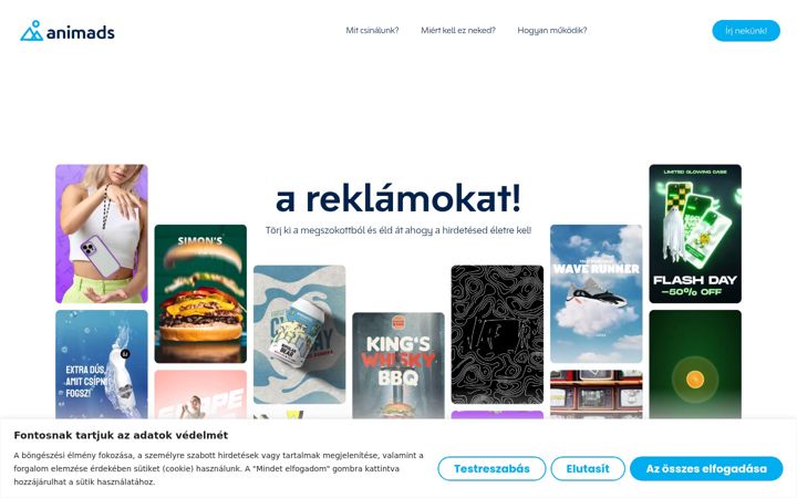 Screenshot of animads.hu