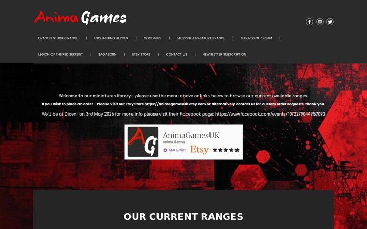 Ekrano kopija animagames.co.uk