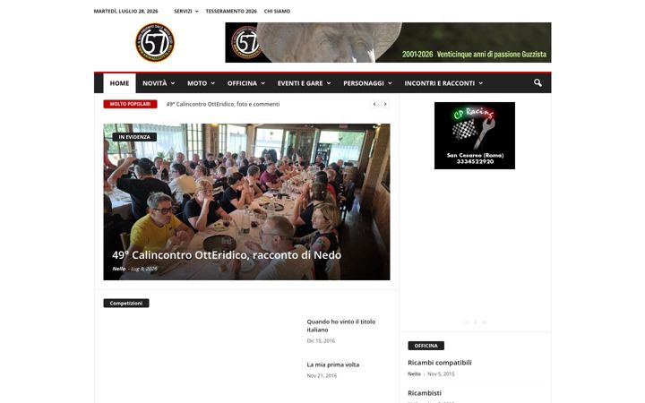 Screenshot of animaguzzista.com