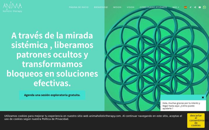 Screenshot of animaholistictherapy.com
