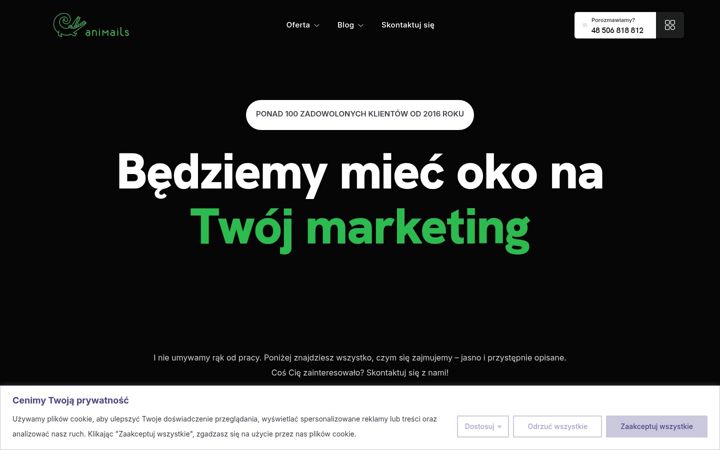 Screenshot of animails.pl