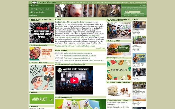 Screenshot of animal-friends-croatia.org