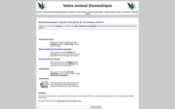 Screenshot of animal-galerie.com