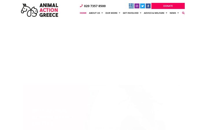 Zrzut ekranu animalactiongreece.org