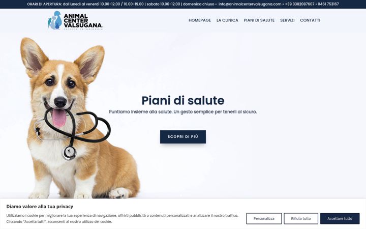 Screenshot of animalcentervalsugana.com