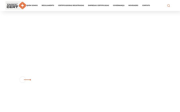 Screenshot of animalcert.com.br