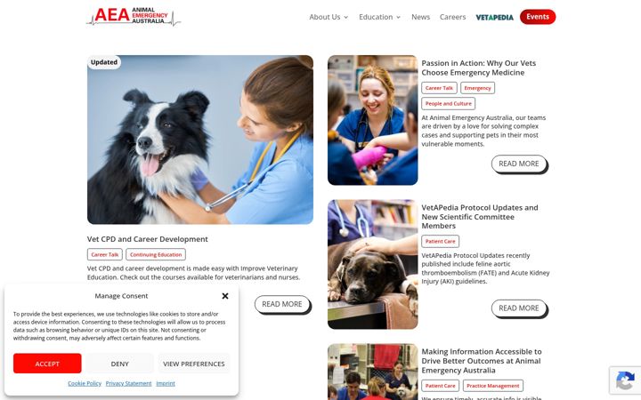 Snímek obrazovky animalemergencyaustralia.com.au