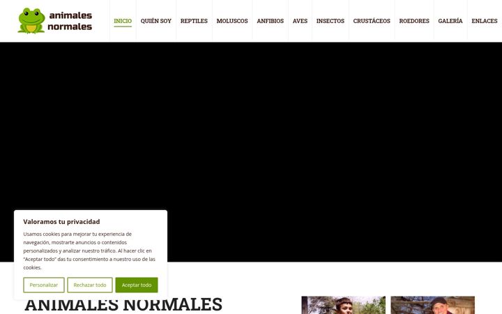 Skærmbillede af animalesnormales.com