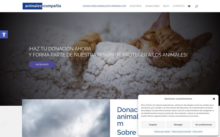 Skærmbillede af animalesycompania.com