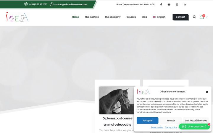 Skærmbillede af animaletiopathy.com