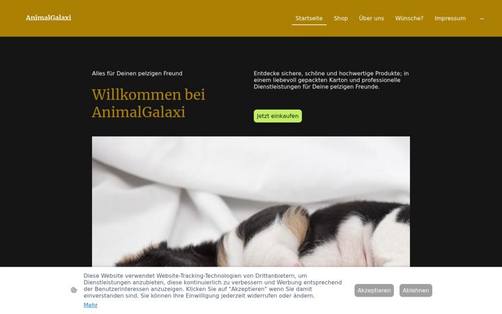 Screenshot of animalgalaxi.com