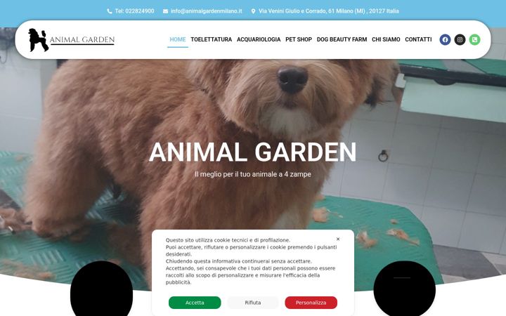 Screenshot di animalgardenmilano.it