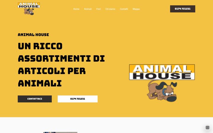Screenshot of animalhouseflowers.com