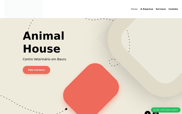 Screenshot of animalhouseveterinario.com.br
