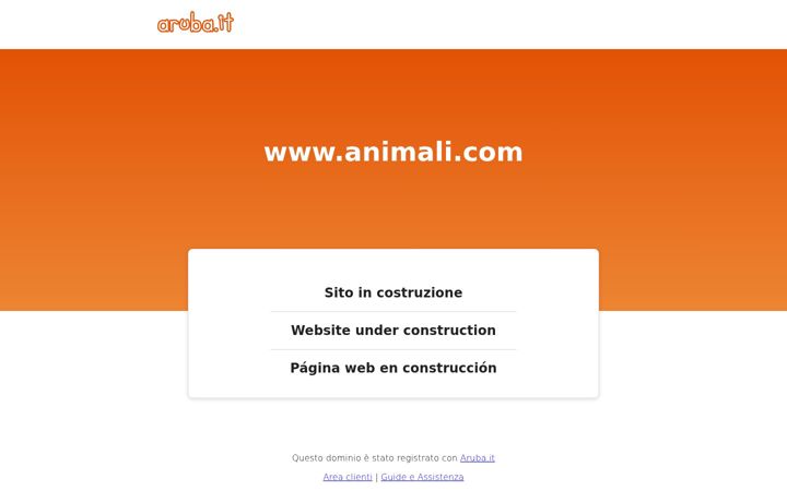 Screenshot of animali.com