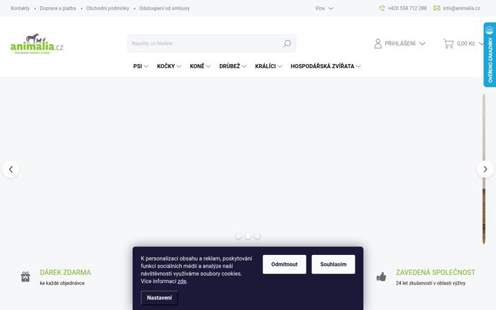 Screenshot of animalia.cz
