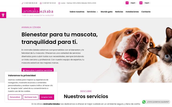 Screenshot of animaliaezkaba.com