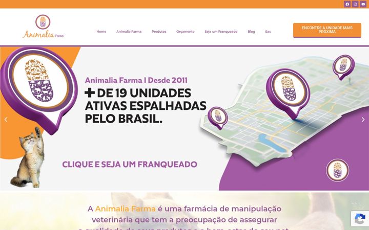 Screenshot of animaliafarma.com.br